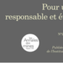 Pour une IA responsable et éthique (Enjeux Numériques, Les Annales des Mines, mars 2025)